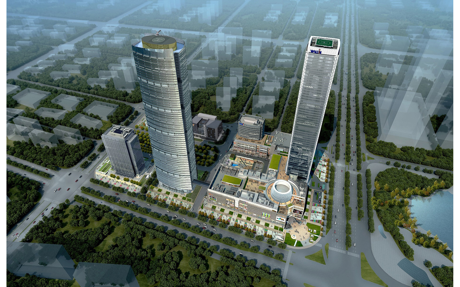 Walsin Center master plan, Nanjing